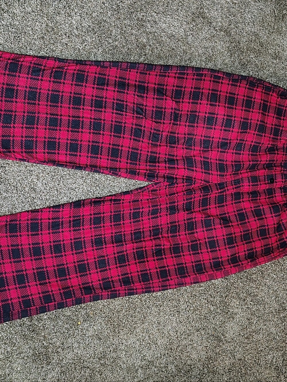Red and Black Plaid Pants